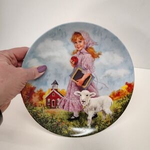 RECO "Mary Had a Little Lamb" Plate 1985 Mother Goose Series John McClelland Vtg